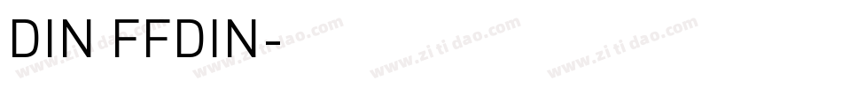 DIN FFDIN字体转换